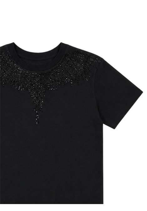 T-shirt bambina nera in cotone MARCELO BURLON | JGTH075NERA